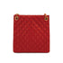 VINTAGE CHANEL MATELASSE CHAIN SHOULDER BAG RED LAMB SKIN GOLD HARDWARE 90311877