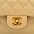 VINTAGE CHANEL CLASSIC FLAP MEDIUM CHAIN SHOULDER BAG BEIGE LAMB SKIN GOLD HARDWARE 90338305