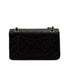 VINTAGE CHANEL CLASSIC FLAP SMALL CHAIN SHOULDER BAG BLACK LAMB SKIN GOLD HARDWARE 90316881