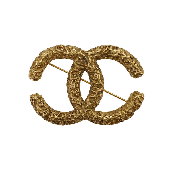 VINTAGE CHANEL COCOMARK BROOCH GOLD ACCESSORY 95A 90335320