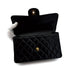 VINTAGE CHANEL DOUBLE FACE CHAIN SHOULDER BAG BLACK LAMB SKIN GOLD HARDWARE 90310315 - PURPOSE
