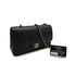 VINTAGE CHANEL DOUBLE FACE CHAIN SHOULDER BAG BLACK LAMB SKIN GOLD HARDWARE 90310315 - PURPOSE