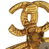 VINTAGE CHANEL EARRINGS CIRCLE COCOMARK GOLD ACCESSORY 90312690