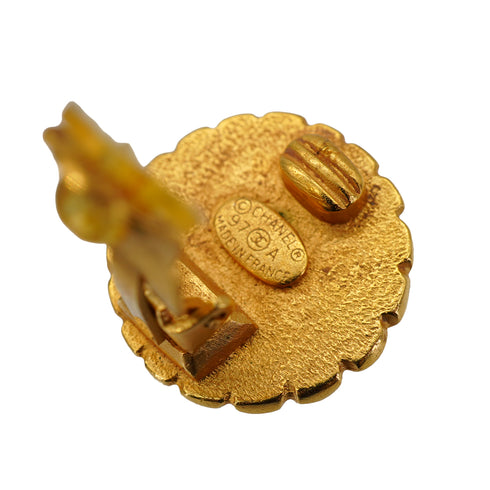 VINTAGE CHANEL EARRINGS COCOMARK FLOWER ACCESSORY 97A 90335765