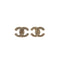 VINTAGE CHANEL COCOMARK EARRINGS RHINESTONE GOLD ACCESSORY 90334257