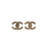 VINTAGE CHANEL COCOMARK EARRINGS RHINESTONE GOLD ACCESSORY 90334257