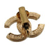 VINTAGE CHANEL COCOMARK EARRINGS RHINESTONE GOLD ACCESSORY 90334257