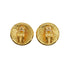 VINTAGE CHANEL EARRINGS ROUND COCOMARK ACCESSORY 96A 90334997