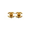 VINTAGE CHANEL EARRINGS TURN LOCK GOLD ACCESSORY 95A 90334183