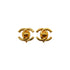 VINTAGE CHANEL EARRINGS TURN LOCK GOLD ACCESSORY 95A 90334183