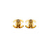 VINTAGE CHANEL EARRINGS TURN LOCK GOLD ACCESSORY 95A 90334183