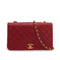 VINTAGE CHANEL FULL FLAP CHAIN SHOULDER BAG RED LAMB SKIN GOLD HARDWARE 90311265 - PURPOSE