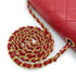 VINTAGE CHANEL FULL FLAP CHAIN SHOULDER BAG RED LAMB SKIN GOLD HARDWARE 90311265 - PURPOSE