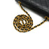 VINTAGE CHANEL FULL FLAP CHAIN SHUOLDER BAG BLACK LAMB SKIN GOLD HARDWARE 90341875
