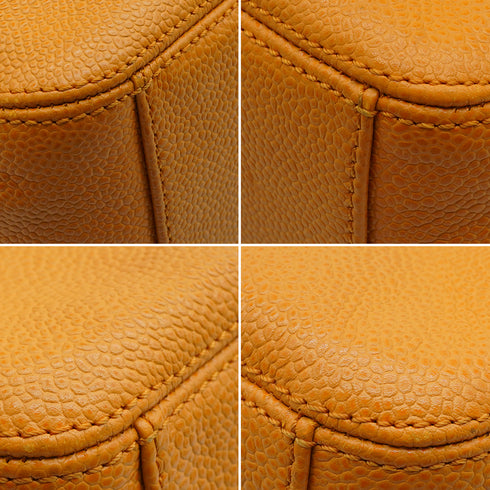 VINTAGE CHANEL COCOMARK HAND BAG ORENGE CAVIAR SKIN 90344571