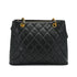 VINTAGE CHANEL MATELASSE CHAIN SHOULDER BAG BLACK CAVIAR SKIN GOLD HARDWARE 90332384