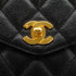 VINTAGE CHANEL MATELASSE CHAIN SHOULDER BAG BLACK CAVIAR SKIN GOLD HARDWARE 90332384