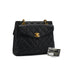 VINTAGE CHANEL MATELASSE CHAIN SHOULDER BAG BLACK CAVIAR SKIN GOLD HARDWARE 90332384