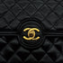 VINTAGE CHANEL MATELASSE CHAIN SHOULDER BAG BLACK LAMB SKIN GOLD HARDWARE 90317008