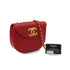 VINTAGE CHANEL MATELASSE CHAIN SHOULDER BAG RED LAMB SKIN GOLD HARDWARE 90335145