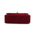VINTAGE CHANEL MATELASSE FRINGE CHAIN SHOULDER BAG RED SUEDE GOLD HARDWARE 90335778