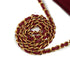 VINTAGE CHANEL MATELASSE FRINGE CHAIN SHOULDER BAG RED SUEDE GOLD HARDWARE 90335778