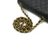 VINTAGE CHANEL MATELASSE HALF MOON CHAIN SHOULDER BAG BLACK LAMB SKIN 90329018