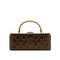 VINTAGE CHANEL MATELASSE HAND BAG BROWN LEATHER GOLD HARDWARE 90313327