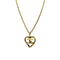 VINTAGE CHANEL NECKLACE COCOMARK HEART GOLD ACCESSORY 95P 90320160