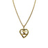 VINTAGE CHANEL NECKLACE COCOMARK HEART GOLD ACCESSORY 95P 90320160
