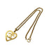VINTAGE CHANEL NECKLACE COCOMARK HEART GOLD ACCESSORY 95P 90320160