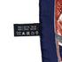 VINTAGE CHANEL SCARF COCOMARK CAMELLIA MOTIF NAVY RED SILK 90311301 - PURPOSE