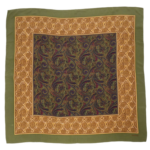 VINTAGE CHANEL SCARF PAISLEY PATTERN MULTICOLOR SILK 90338911