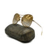 VINTAGE CHANEL SUNGLASSES COCOMARK CHAIN GOLD EYEWEAR 90338910