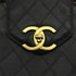 VINTAGE CHANEL SUPER MODEL BICOLORE CHAIN TOTE BAG BLACK LEATHER 90302924