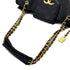 VINTAGE CHANEL SUPER MODEL BICOLORE CHAIN TOTE BAG BLACK LEATHER 90302924