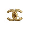 VINTAGE CHANEL TURN LOCK COCOMARK BROOCH GOLD ACCESSORY 96P 90335319