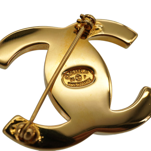 VINTAGE CHANEL TURN LOCK COCOMARK BROOCH GOLD ACCESSORY 96P 90335319