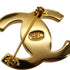 VINTAGE CHANEL TURN LOCK COCOMARK BROOCH GOLD ACCESSORY 96P 90335319