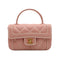 VINTAGE CHANEL WILD STITCH HAND BAG PINK LEATHER GOLD HARDWARE 90346151