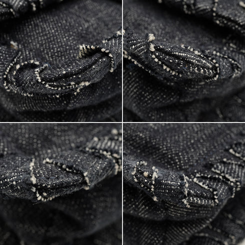VINTAGE CHANEL 2.55 COCO NIGHT FIGHT CHAIN SHOULDER BAG BLUE DENIM GOLD HARDWARE 90346660