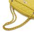 VINTAGE CHANEL 2.55 MATERASSE CHAIN SHOULDER BAG YELLOW LAMB SKIN GOLD HARDWARE 90343938