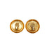 VINTAGE CHANEL 31 RUE CAMBON EARRINGS FAUX PEARL ROUND LOGO GOLD ACCESSORY 90335736
