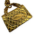 VINTAGE CHANEL BAG CHARM INSPIRED NECKLACE COCOMARK GOLD ACCESSORY 95P 90323149