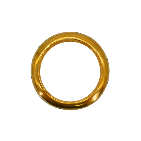 VINTAGE CHANEL BANGLE BRACELET LOGO GOLD ACCESSORY 94A 90334255