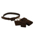VINTAGE CHANEL BELT WITH POUCHES COCOMARK BROWN SUEDE ACCESSORY GOLD HARDWARE 90335795
