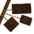 VINTAGE CHANEL BELT WITH POUCHES COCOMARK BROWN SUEDE ACCESSORY GOLD HARDWARE 90335795