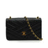 VINTAGE CHANEL BIAS STITCH CHAIN SHOULDER BAG NAVY LAMB SKIN GOLD HARDWARE 90343912
