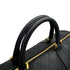 VINTAGE CHANEL BICOLORE BOSTON SHOULDER BAG BLACK LEATHER GOLD HARDWARE 90320169