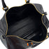 VINTAGE CHANEL BICOLORE BOSTON SHOULDER BAG BLACK LEATHER GOLD HARDWARE 90320169